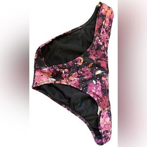 Victoria's Secret Floral One-Shoulder Swimsuit Bottom Small